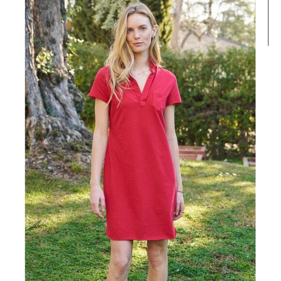 Frank & Eileen Dresses & Skirts - Frank & Eileen Lauren Polo Dress In Double Decker Red Mini Cotton Size Small